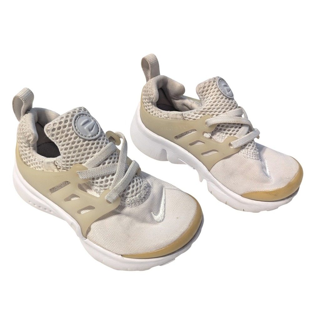 Nike Little Presto TD Off White Toddler Sneakers Slip-On Shoe 844767-100 Size 9C